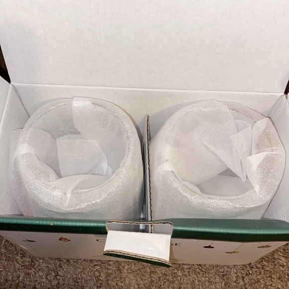 🐶 NWT Cambridge Festive Dogs 18 oz Stemless Wine Glass Set - Picture 6 of 8